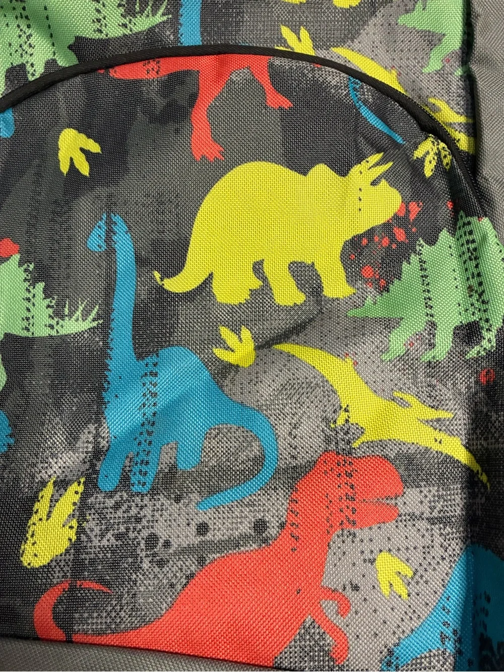 Kids Dinosaur Backpack Boys Gray School Bag T-Rex NWT